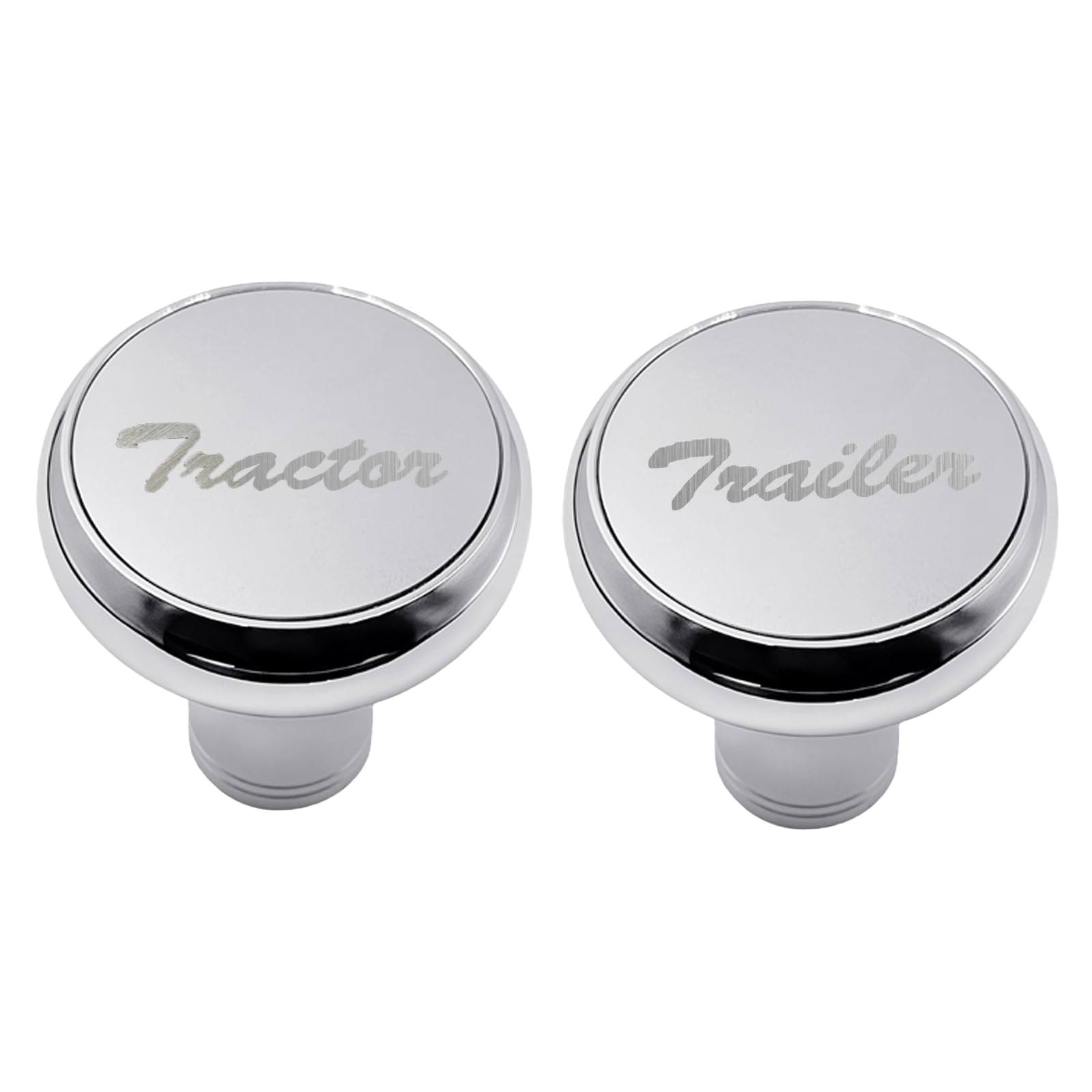 Upgrade Air Brake Knobs for Tractor/Trailer - Air Valve Knobs Compatible Kenworth T680 Peterbilt 379 389 579 Freightliner, Made from Aluminum (2PCS)