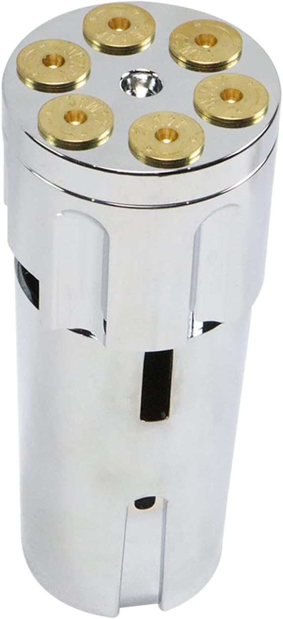 Gun Barrel Shift Knob Kit 13/18 Eaton Fuller Peterbilt Freightliner Gun Barrel Six Shooter Gear Shift Knob Kit with Chrome Lower Plastic Sleeve