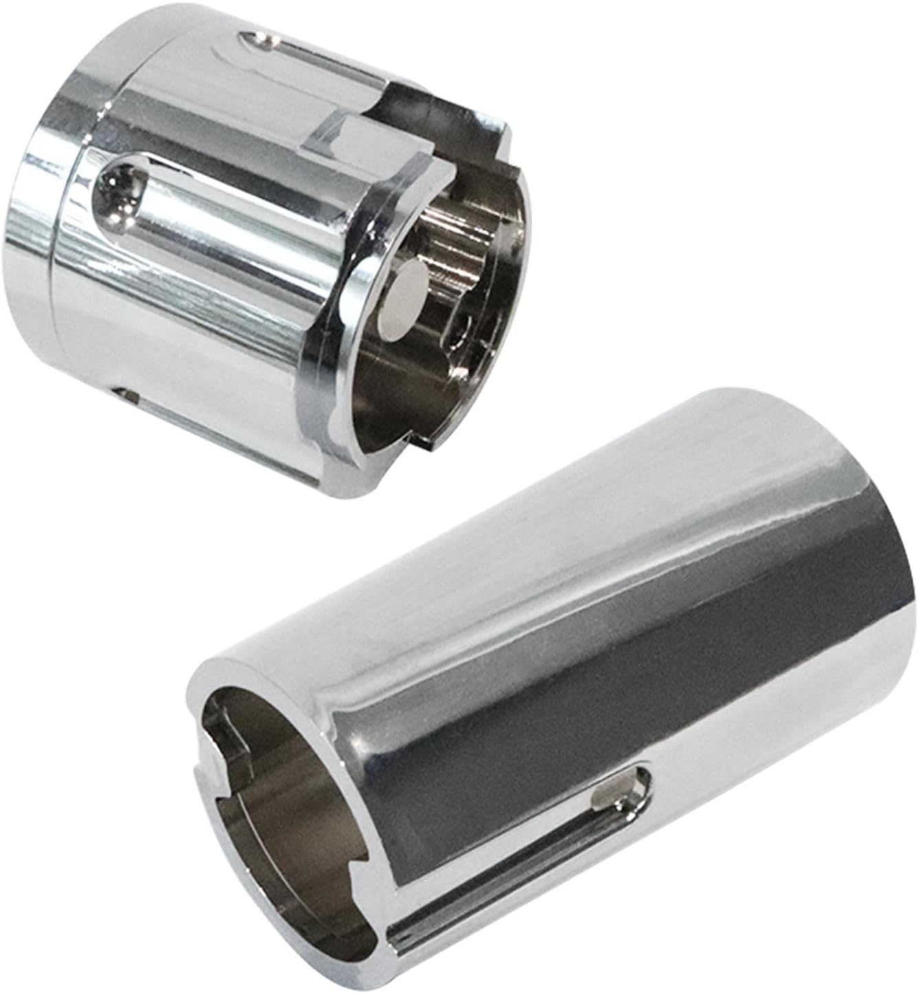Gun Barrel Shift Knob Kit 13/18 Eaton Fuller Peterbilt Freightliner Gun Barrel Six Shooter Gear Shift Knob Kit with Chrome Lower Plastic Sleeve