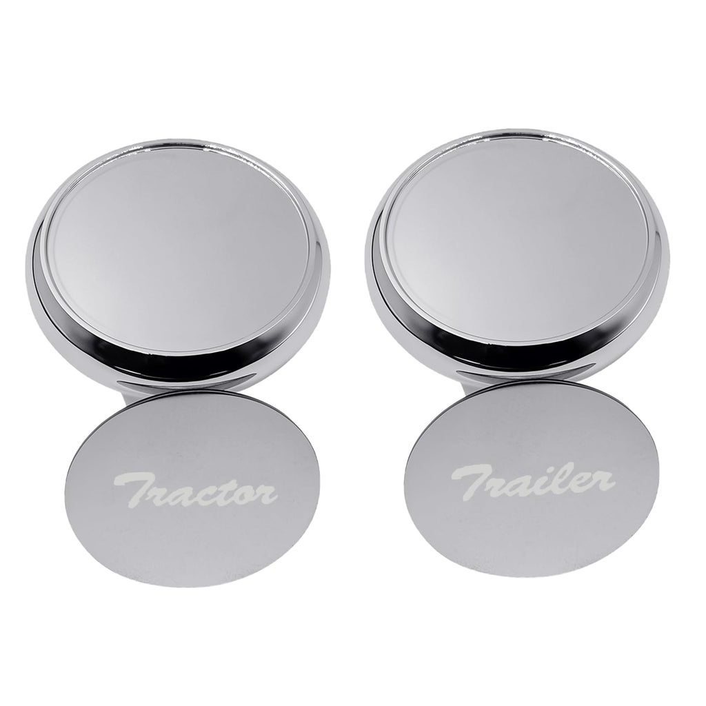 Upgrade Air Brake Knobs for Tractor/Trailer - Air Valve Knobs Compatible Kenworth T680 Peterbilt 379 389 579 Freightliner, Made from Aluminum (2PCS)