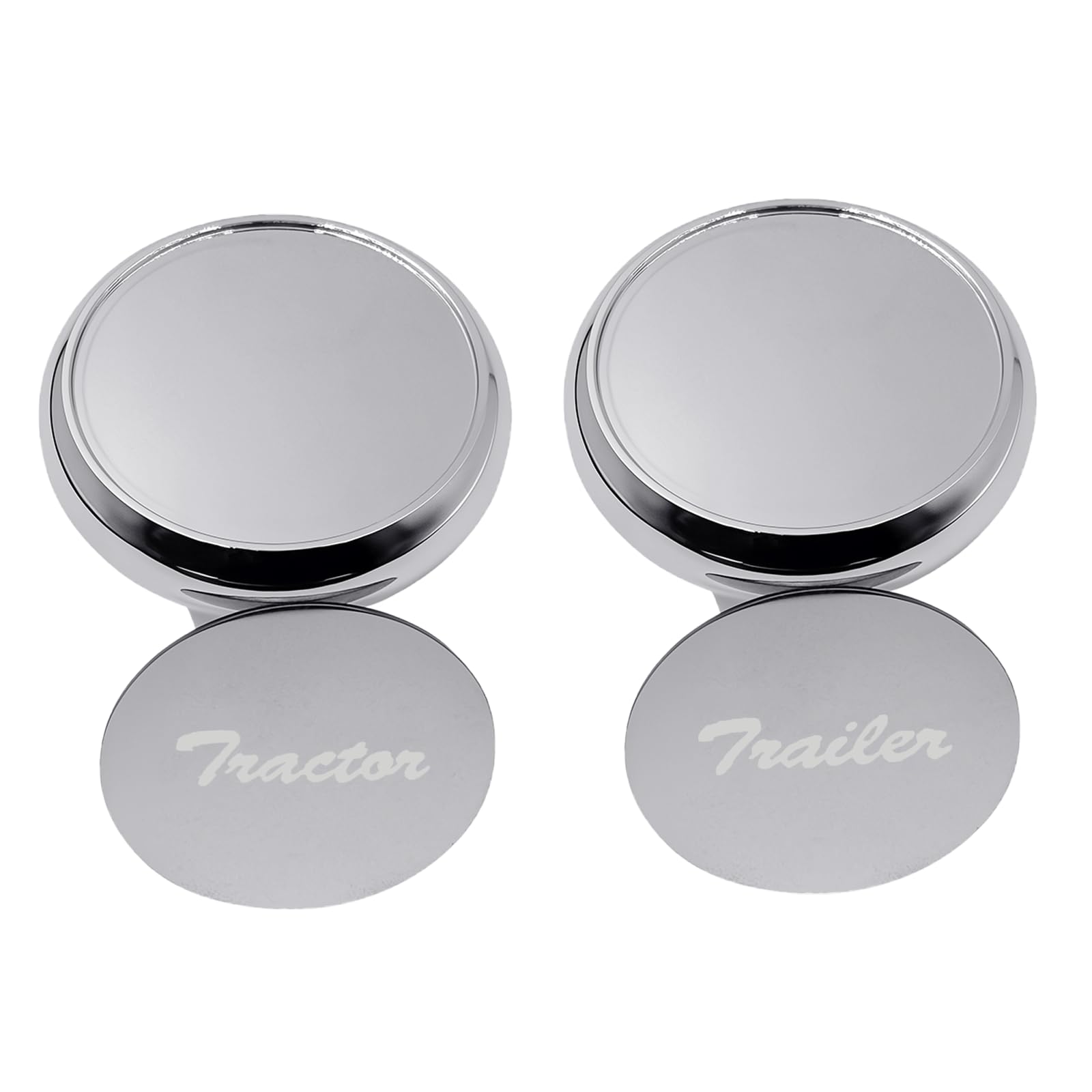 Upgrade Air Brake Knobs for Tractor/Trailer - Air Valve Knobs Compatible Kenworth T680 Peterbilt 379 389 579 Freightliner, Made from Aluminum (2PCS)