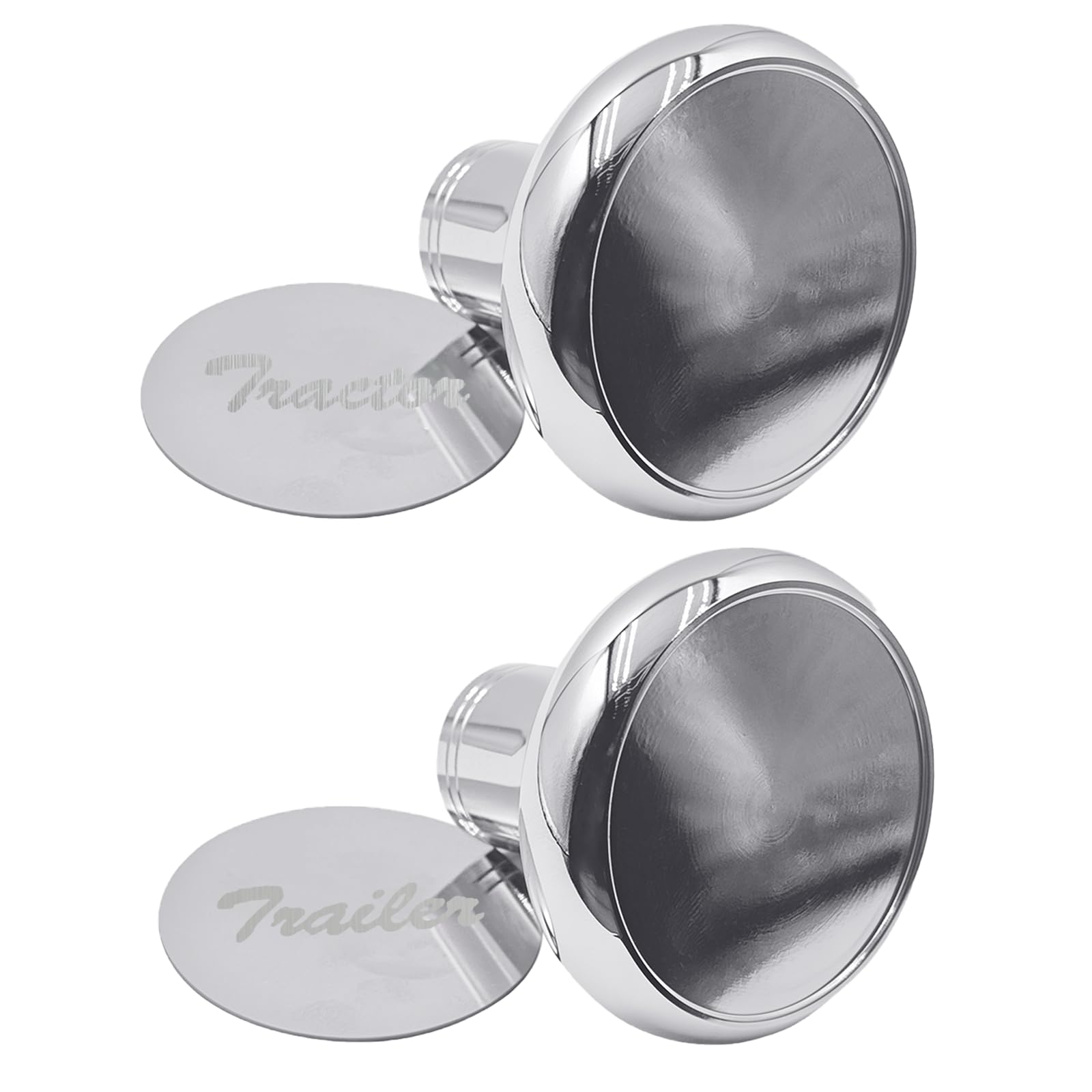 Upgrade Air Brake Knobs for Tractor/Trailer - Air Valve Knobs Compatible Kenworth T680 Peterbilt 379 389 579 Freightliner, Made from Aluminum (2PCS)
