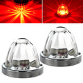 Strobe Amber Glass Lens Watermelon Lights for Semi Truck Led Side Marker Kenworth Peterbilt Freightliner Exterior