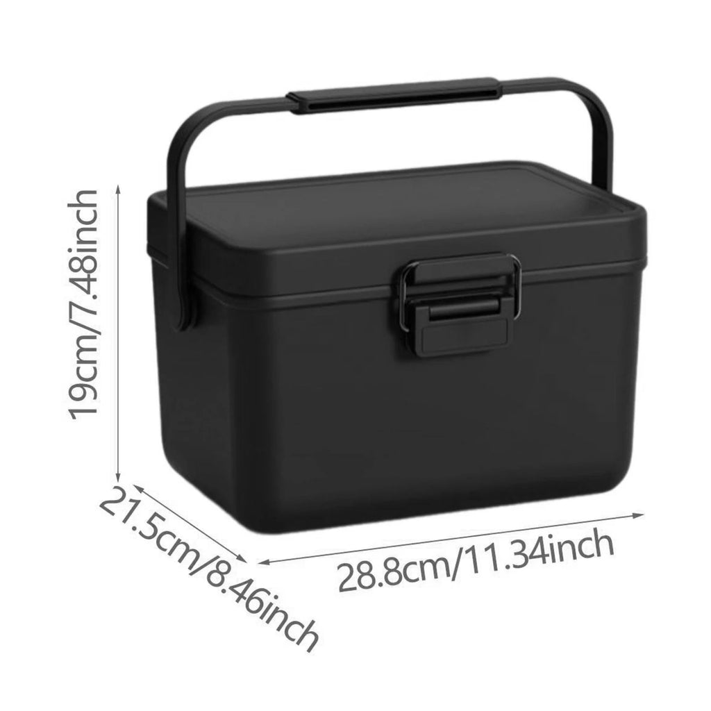 3.8L Insulated Cooler Box Portable Beverage Storage Organizer Food Delivery Box for Outdoor Camping Beach BBQ Picnic