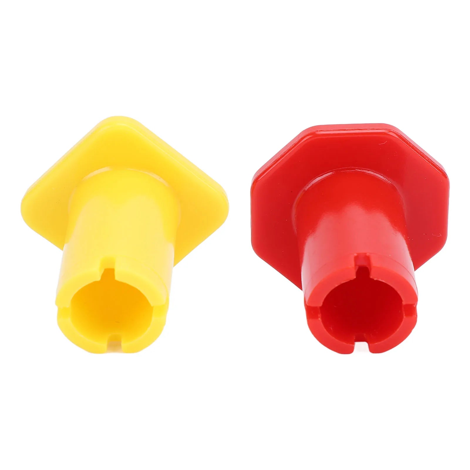 Red Trailer Air Supply Knob Robust Yellow Semi Truck Parking Brake Knob Threaded Type Plastic 25110977 for Semi Truck Trailer