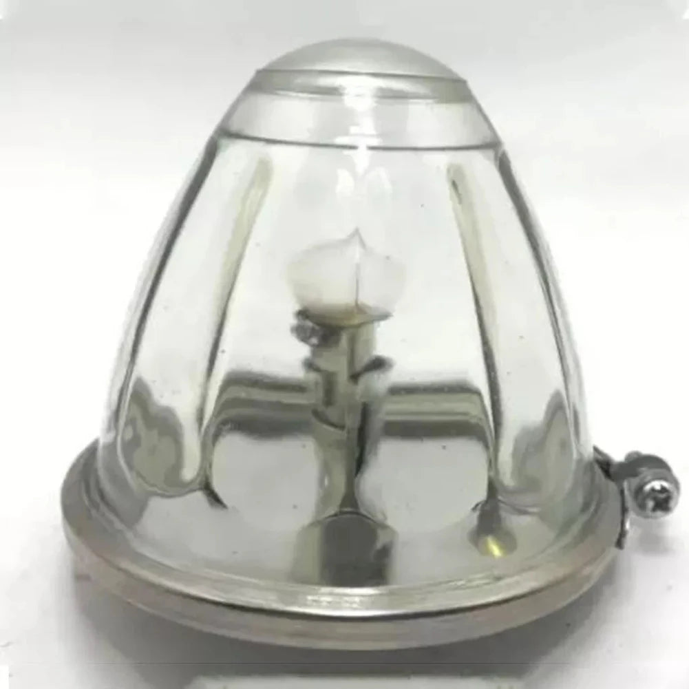 2pcs Amber Watermelon Light Glass Kit Clear Lens W/ 1156 LED Bulb Incandescent Automobiles Accessories Side Marker Light