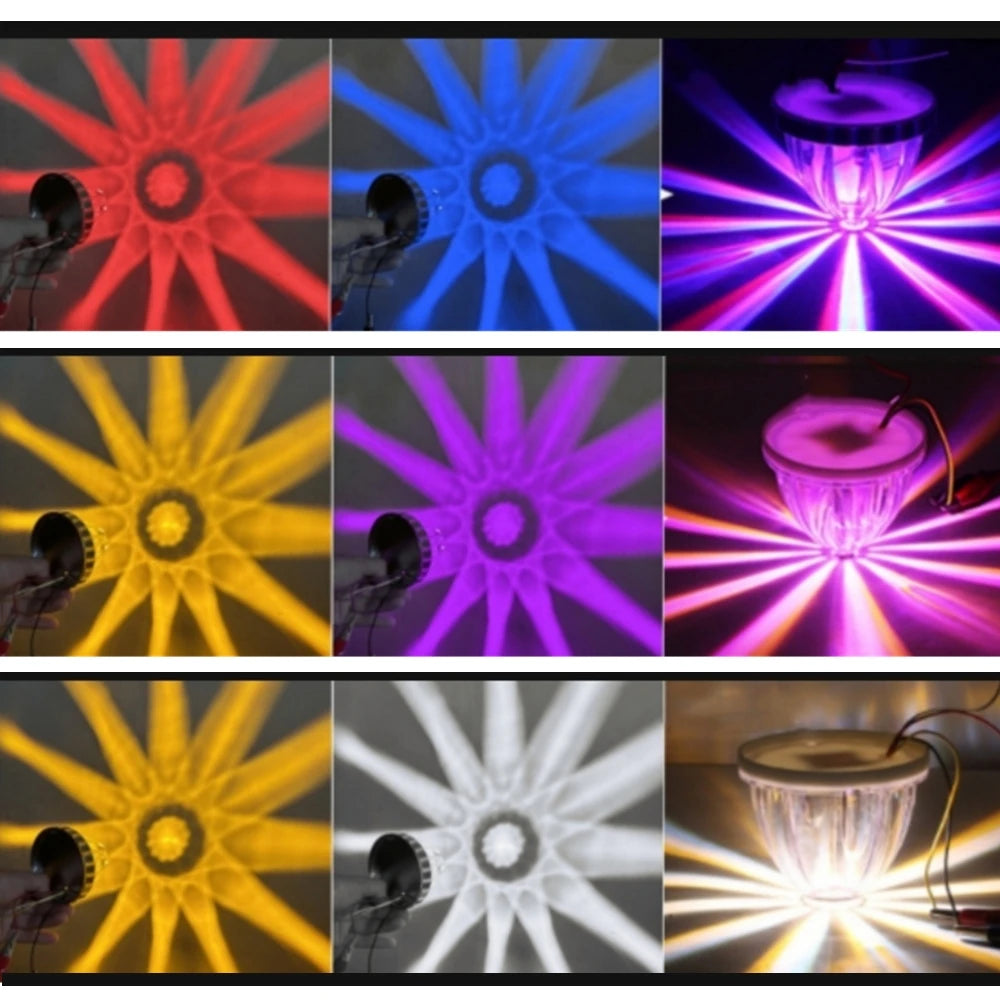 4PCS Glass Watermelon Lights Trailer Underglow LED Marker Lights 12V/24V Exterior Truck LED Watermelon Lights with Brackets