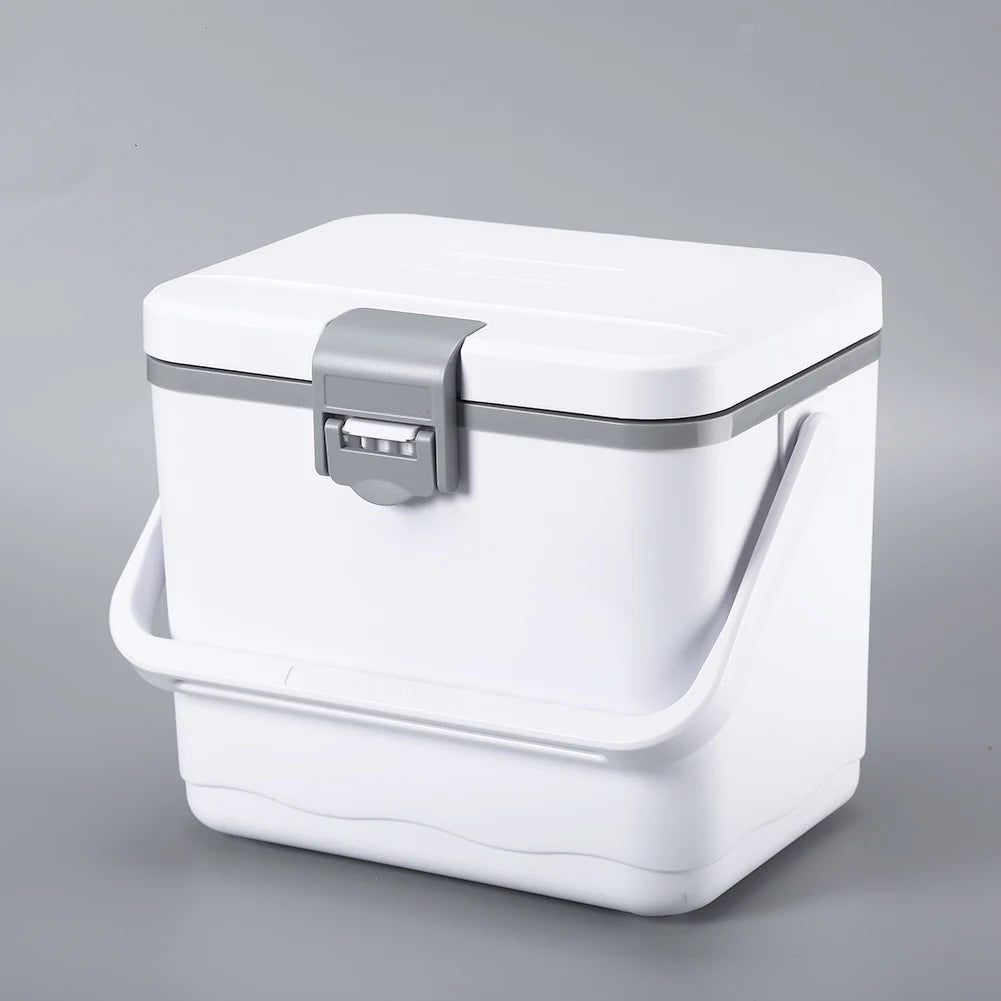 4.5L Camping Car Refrigerator with Handle Barbecue Insulation Box Heat Preservation Food Storage Cooler Box for Beach Picnic
