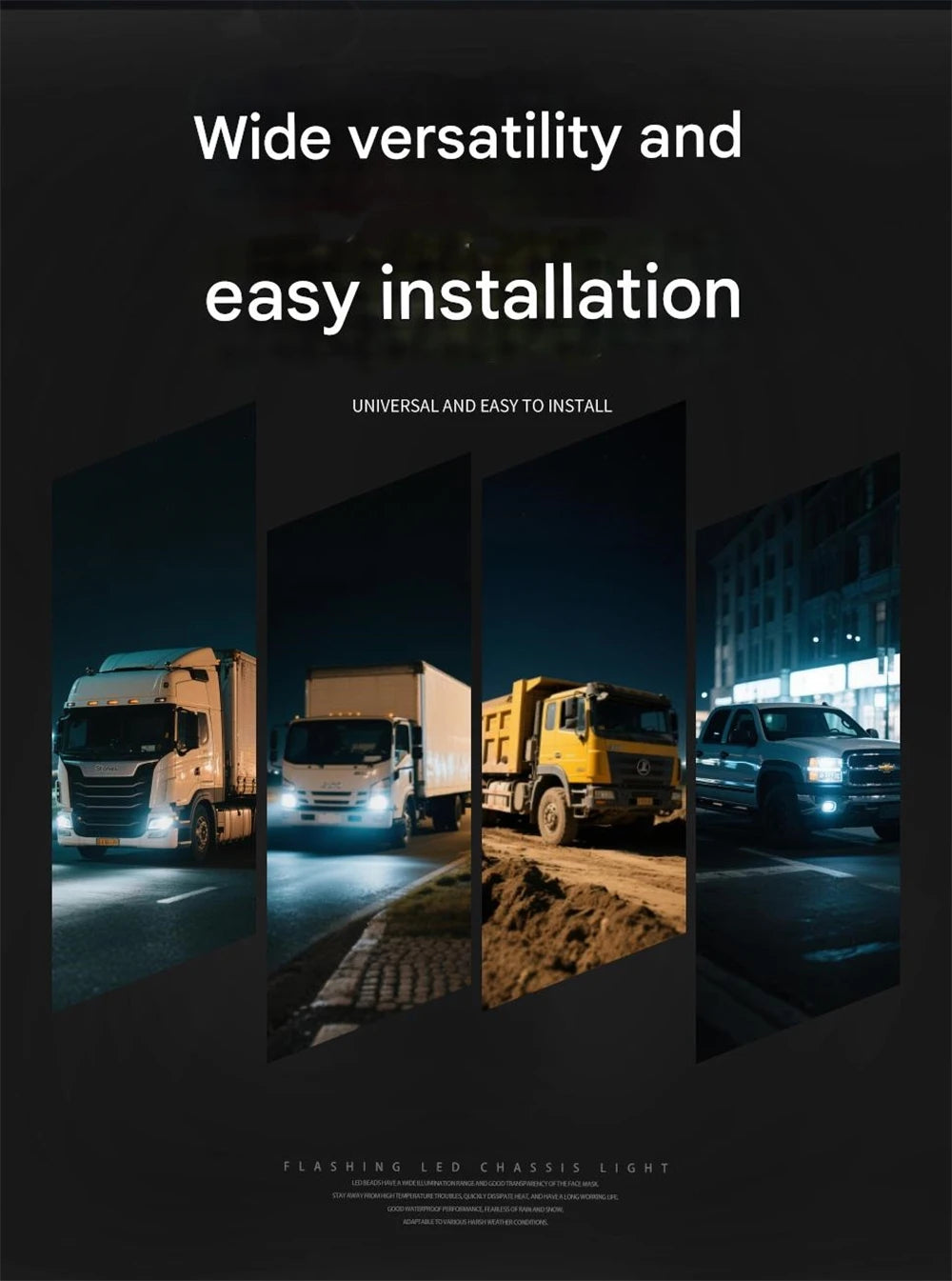 2PCS Star Watermelon Lights Dual Color Semi Truck Lights Trailer LED Water Melon Marker Lighting Under Glow Lights 12V/24V