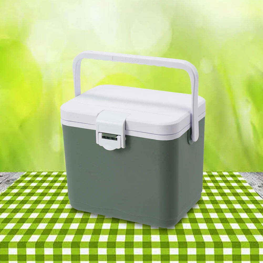 4.5L Camping Car Refrigerator with Handle Barbecue Insulation Box Heat Preservation Food Storage Cooler Box for Beach Picnic