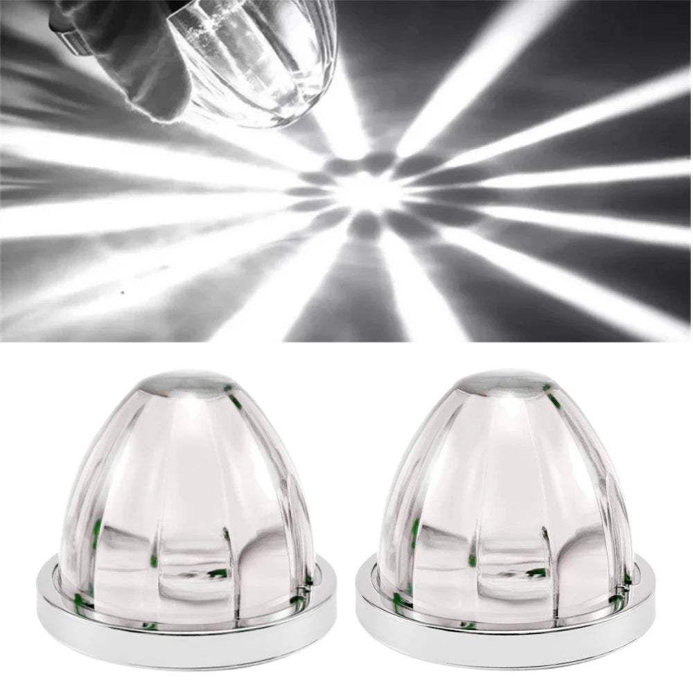 2PCS Watermelon Lights  LED Side Marker Indicator Turn Signal Brake Lamp Semi Truck Trailer Under Glow Wheel Lights For Truck