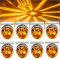 8PCS Bracket Watermelon Lights Strobe LED Side Marker Indicator Turn Signal Truck Trailer LED Star Lights For Truck 12V/24V